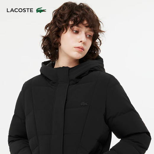 Lacoste法国鳄鱼女装新款时尚休闲纯色鹅绒羽绒服外套BF0707-98 商品图1