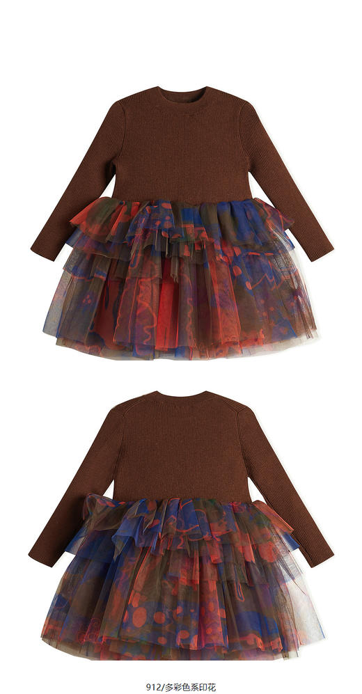 jnby  24年冬款  长袖毛衫连衣裙    YOBG11010 商品图9