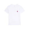 AMI 男士徽标刺绣棉质圆领短袖T恤 白色 BFUTS001 724 100 商品缩略图0