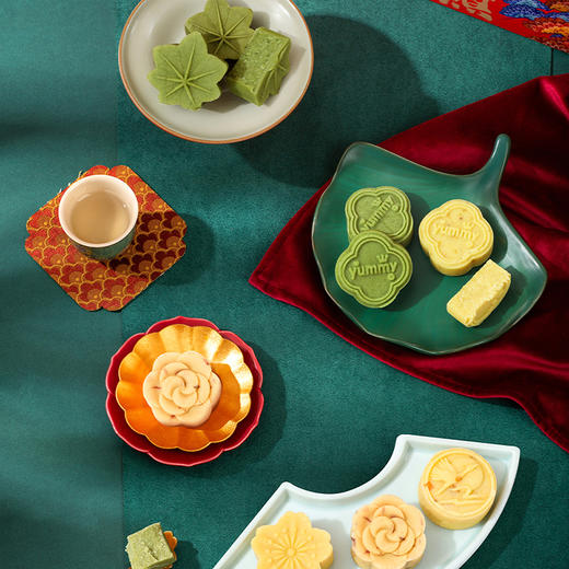 雅觅山河颂低糖食养酥点糕点礼盒  桃酥/坚果酥/豆糕/低糖糕点 新年礼盒 商品图10