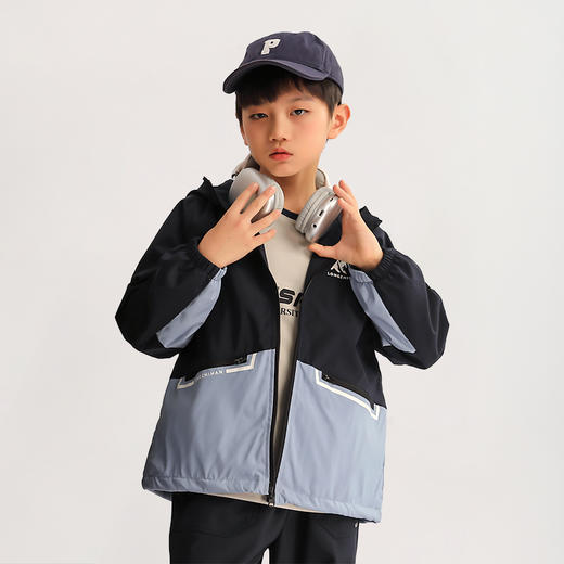 【特价】龙之涵 亲子款“全能王”防风防水加绒外套 防水防油防污杜邦三防 透湿指数10000+ 婴幼儿A类标准 100-185码4色可选 商品图7