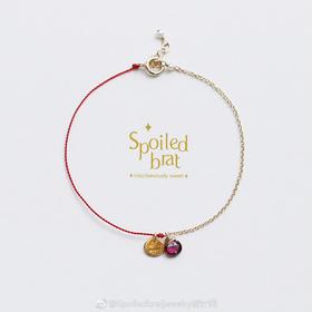 SpoiledBrat Jewelry石榴石幸运手链