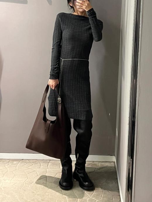 顺丰包邮洛诗琳40501妥妥的老钱风！ther*w同款HOBO包慵懒松弛真皮托特包0872 商品图6