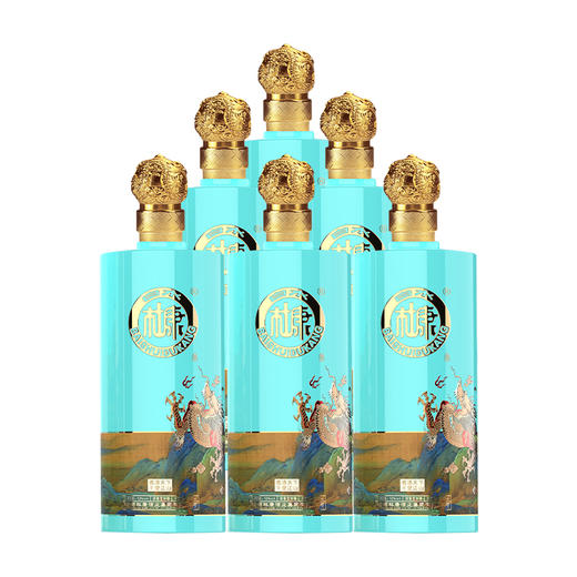 白水杜康煮酒天下千里江山酒（蒂芙尼蓝）52度整箱500mL*6瓶 商品图1