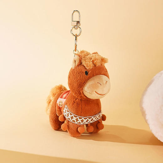 大英博物馆x苏州博物馆亚述系列萌宠战马毛绒挂件 商品图1