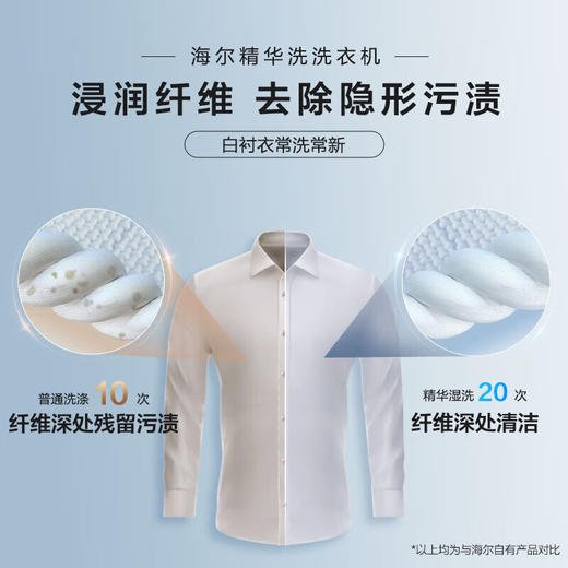 海尔（Haier）云溪SL6+81洗烘套装 10Kg精华洗滚筒洗+双擎热泵烘1.1洗净 以旧换新 商品图4