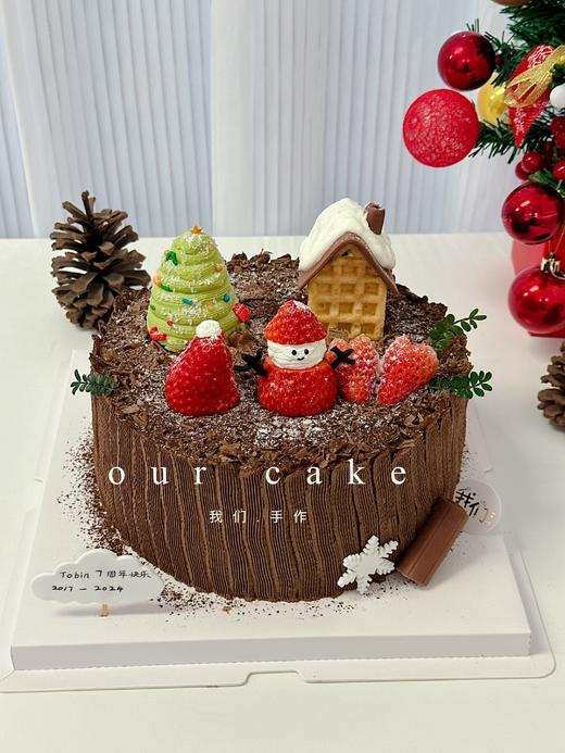 草莓雪屋蛋糕-低糖处理无添加 商品图0