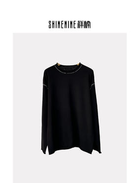 431443218简单圆领针织衫