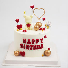 小熊插件蛋糕（6寸加高）