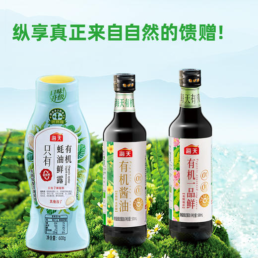 海天致美味-有机调味礼盒&美味券有机生活酱油蚝油鲜露一品鲜有机礼盒 商品图2