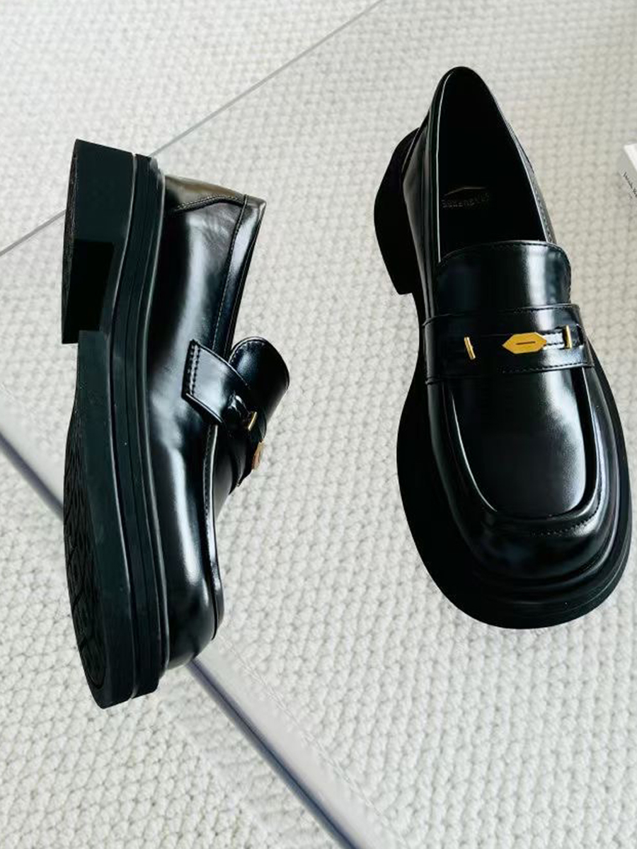 【百图lulu定制】【便士乐福鞋】柔软 轻便 时髦复古百搭 厚底乐福鞋