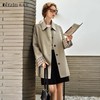 OLrain欧芮儿韩系中长款风衣女春季2025年新款百搭翻领设计感外套 商品缩略图0