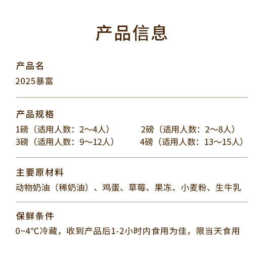 【暴富】男士好运生日蛋糕，祝2025暴富，请收下发财、开心、好运，祝财源滚滚，好运连连！（武汉幸福西饼蛋糕） 商品图4