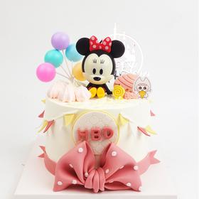 粉色米妮插件蛋糕（6寸加高）