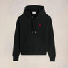 AMI 男士徽标刺绣棉质连帽卫衣 黑色 BFUSW235 730 001 商品缩略图0