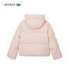 Lacoste法国鳄鱼女装新款纯色保暖连帽拉链鹅绒羽绒服外套BF0688-98 商品缩略图4