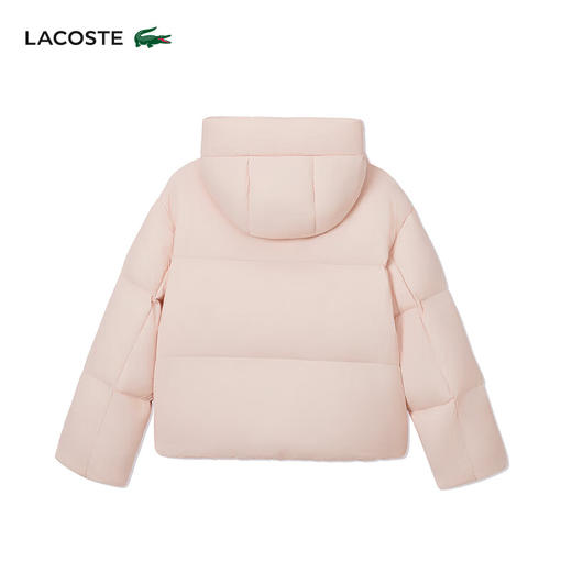 Lacoste法国鳄鱼女装新款纯色保暖连帽拉链鹅绒羽绒服外套BF0688-98 商品图4
