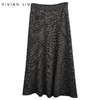 VIVIAN LIU TD2457402秋女装新款时尚A字大裙摆格子长款半裙 商品缩略图0