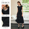 OLrain欧芮儿法式黑色连衣裙女春季2025年新款赫本风无袖气质长裙 商品缩略图4