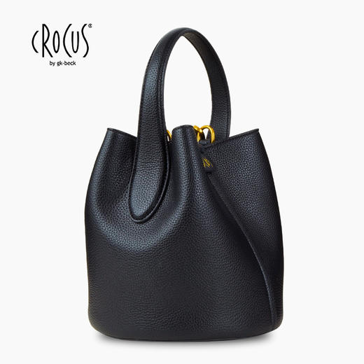 Crocus小众伦敦回忆经典菜篮子女包秋冬水桶包百搭大容量手提单肩斜挎包 商品图3