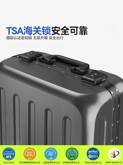 自然醒18寸铝框小行李箱拉杆箱pc材质旅行箱免托运20超轻便迷你登机箱男YS903 商品图6