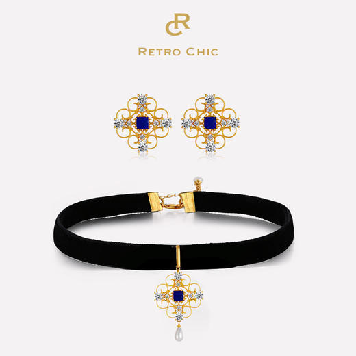 【李若彤&赵雅芝同款】Dream梦系列 | 兰梦复古蕾丝耳钉 商品图1