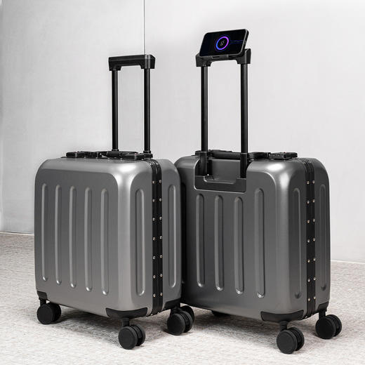 自然醒18寸铝框小行李箱拉杆箱pc材质旅行箱免托运20超轻便迷你登机箱男YS903 商品图1