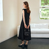OLrain欧芮儿法式黑色连衣裙女春季2025年新款赫本风无袖气质长裙 商品缩略图3