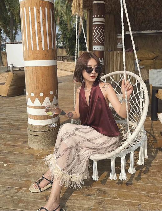 顺丰包邮洛诗琳40221「法式轻羽毛真丝半裙👗」时尚与浪漫的完美结合💃20210016 商品图5