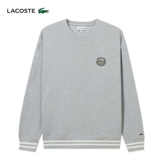Lacoste法国鳄鱼男装新款宽松休闲圆领卫衣SH0686-98 商品图3