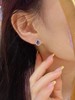 1.27ct刻面蓝宝石耳钉 商品缩略图2