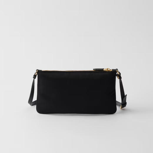 PRADA 普拉达 女士珐琅金属三角形徽标再生尼龙单肩包 黑色 1NE545 2C05 F0002 商品图2