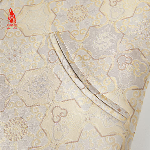 SAINTJOY/上久楷 女式宋锦外套 中式上衣 中国风 复古 如意葫芦龟背龙纹 CY1024207007 商品图4