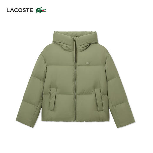 Lacoste法国鳄鱼女装新款纯色保暖连帽拉链鹅绒羽绒服外套BF0688-98 商品图8