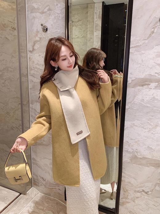 张心子【翻糖大衣】千金感气质毛呢大衣外套 U2412012 商品图4