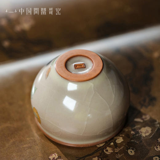 问鼎哥窑牛角款风水缸杯 （悠然自乐） 商品图4