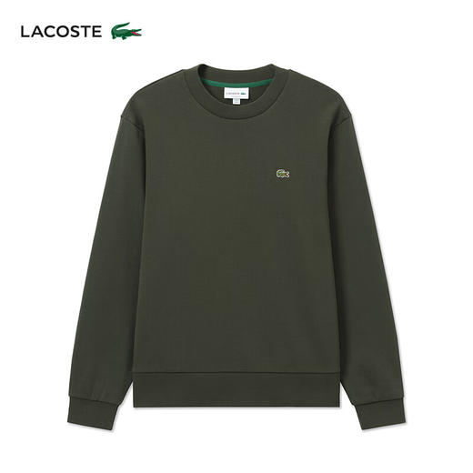 Lacoste法国鳄鱼男装新款纯色圆领休闲百搭舒适套头卫衣SH1645-98 商品图6