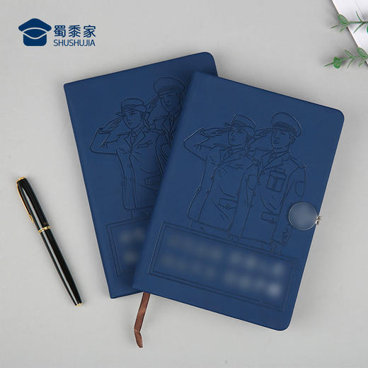 【蜀黍家PU皮笔记本】办公用软抄本日记本加厚记事本商务日记本文创礼品送礼礼物文具道林纸皮面PU封面笔记本 商品图4
