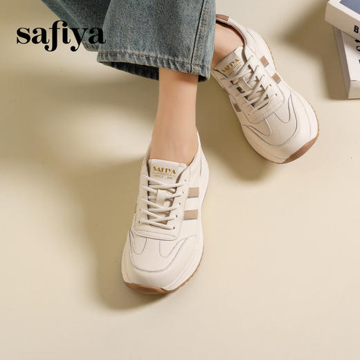 Safiya/索菲娅2025休闲小白·百搭学院运动厚底休闲小白阿甘鞋SFD1112214 商品图2