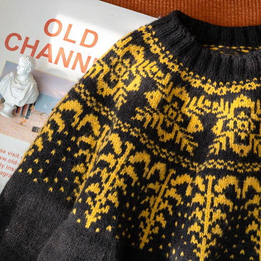 苏苏姐家鎏金岁月育克毛衣手工DIY棒针衣服上衣毛线团材料包 商品图4