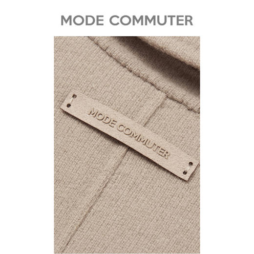 MC |MODE COMMUTER冬季纯羊毛经典西装领保暖短款男大衣MCD106069KB 商品图4