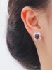 4.15ct刻面红宝石耳钉 商品缩略图4