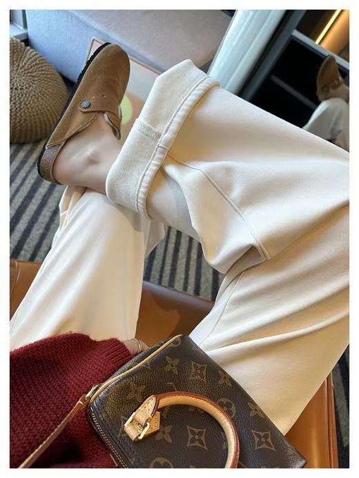 认准土耳其98棉麦穗糯米加绒窄版直筒白牛仔裤 商品图8