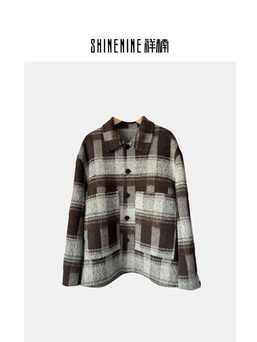 44417854格纹双面呢料夹克 商品图0