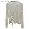 VIVIAN LIU TD2456322秋女装新款时尚圆领下摆抽绳毛衫 商品缩略图0