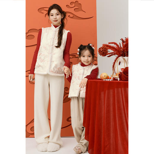 伊芙丽新中式亲子装儿童马夹1FC180711 商品图3