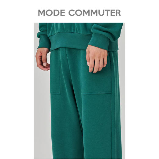 MC |MODE COMMUTER冬季挺括柔软抗皱针织阔腿长裤男MCD102059KB 商品图3