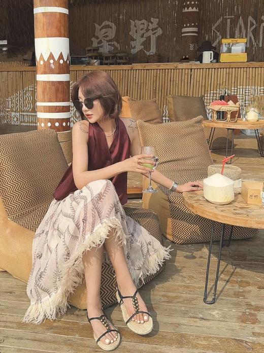 顺丰包邮洛诗琳40221「法式轻羽毛真丝半裙👗」时尚与浪漫的完美结合💃20210016 商品图3