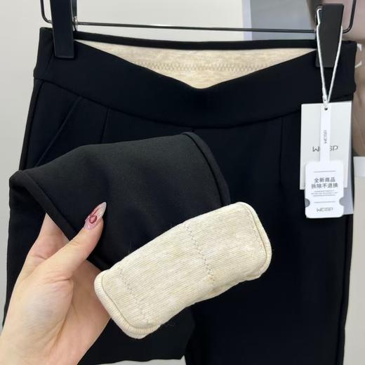 冬季必备显瘦外穿小黑裤700g变态厚三层加厚裤 商品图10