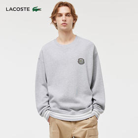 Lacoste法国鳄鱼男装新款宽松休闲圆领卫衣SH0686-98